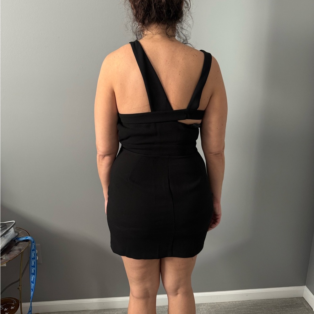 Bcbgeneration Black One Shoulder Sheath Dress Coc… - image 4